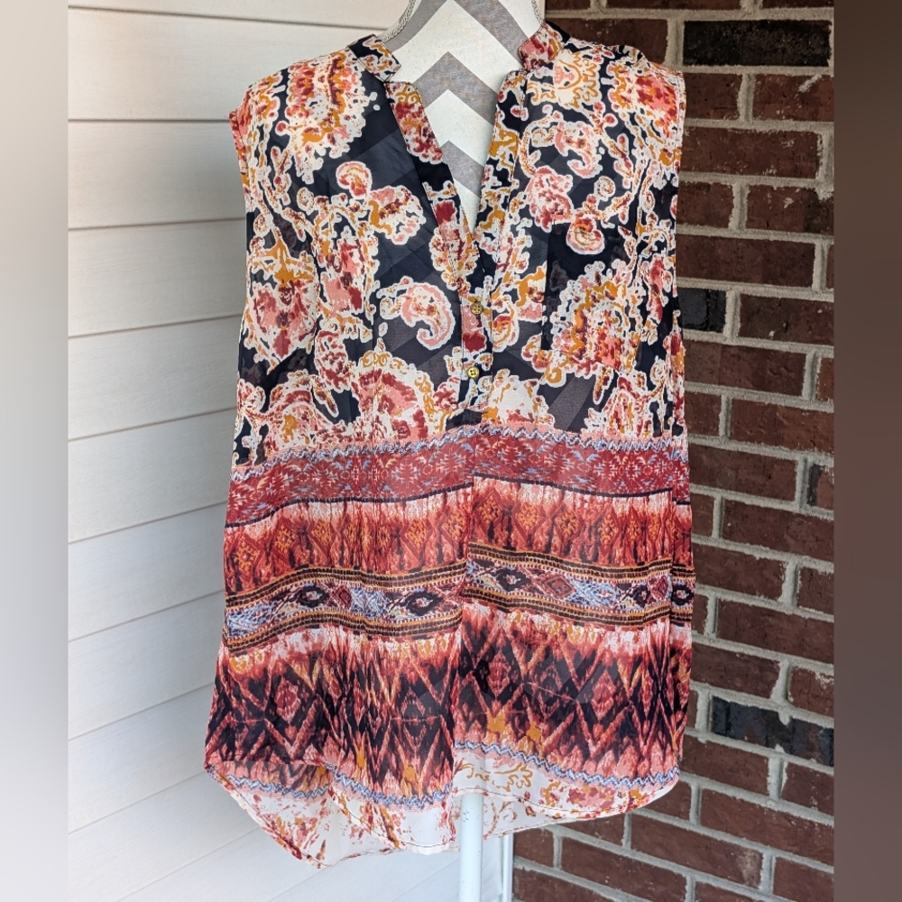 Live For Truth Women's Multicolor Sleeveless Top 2XL